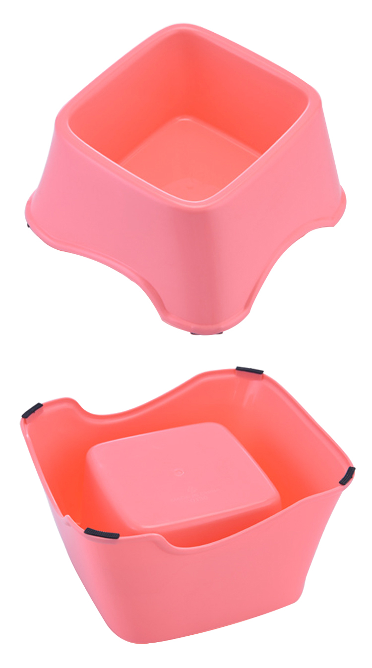 ROADREIGN - Wholesale Pet Feeder Non-skid Design Plastic Dog Food Bowl Pet Bowls 10