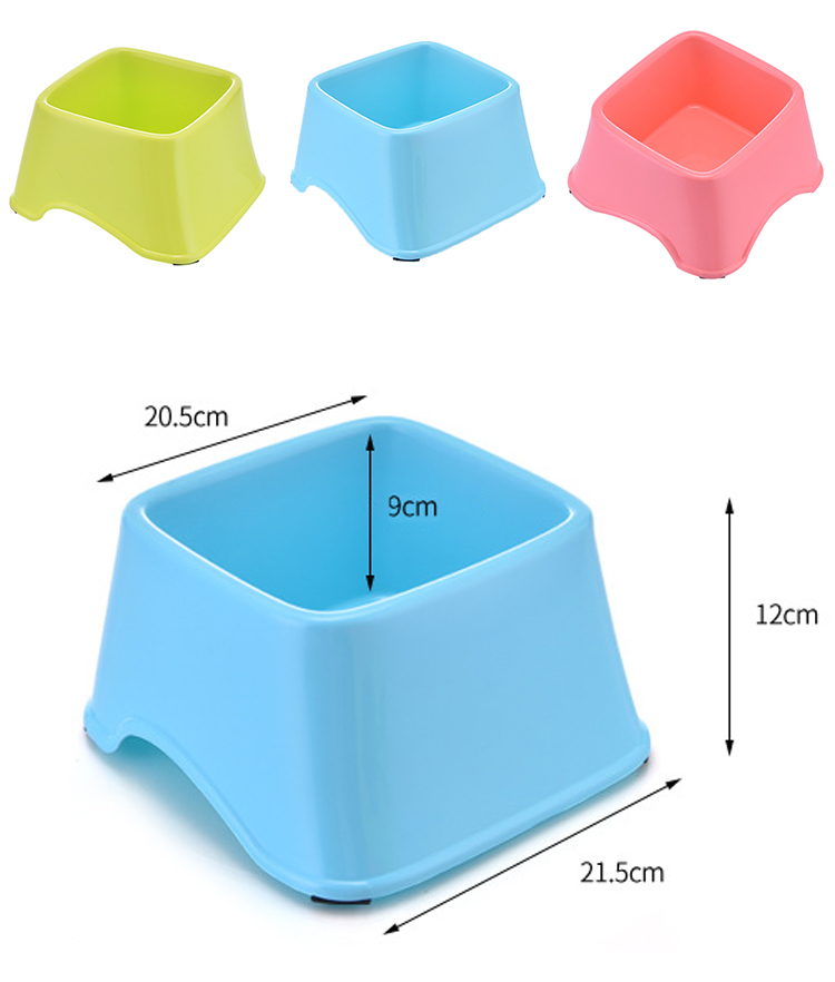 ROADREIGN - Wholesale Pet Feeder Non-skid Design Plastic Dog Food Bowl Pet Bowls 5