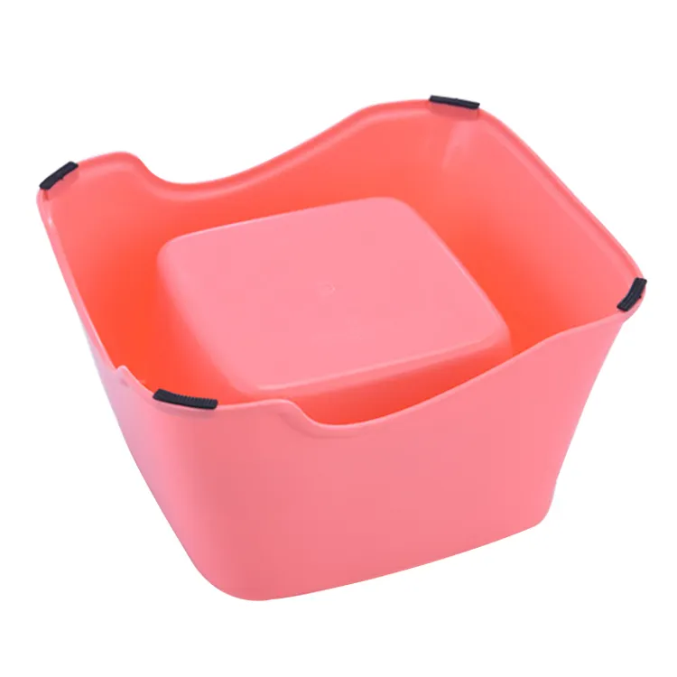 Plastic Paw Print Dog Bowls - Non-Skid Design 2
