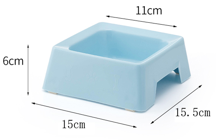 ROADREIGN - Wholesale New Colors Pet Dog Plastic Food Bowl Pet Bowls 12