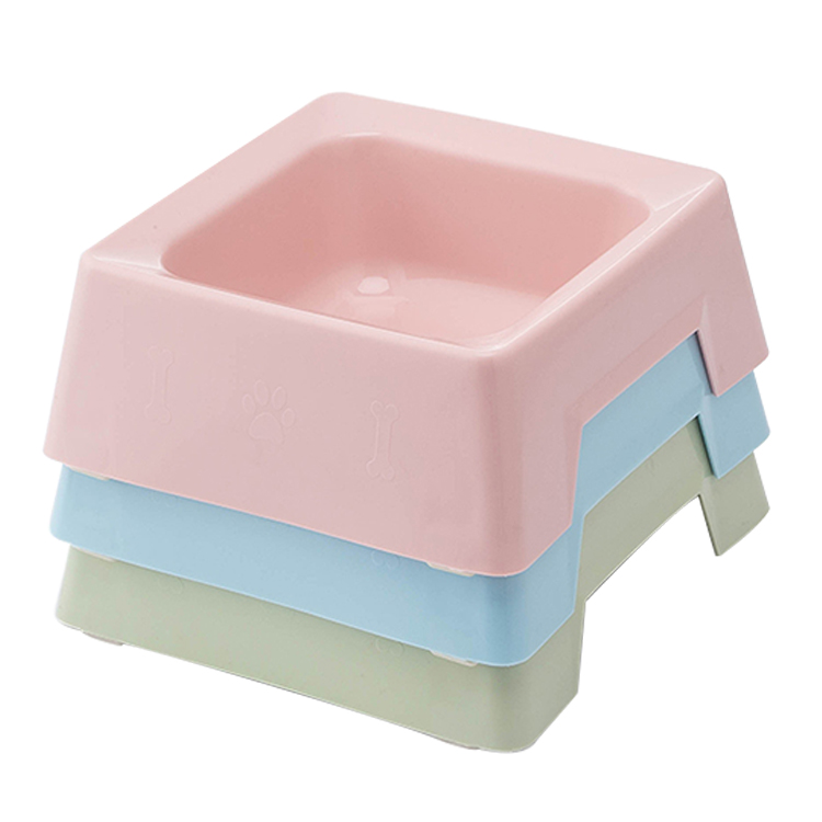 ROADREIGN - Wholesale New Colors Pet Dog Plastic Food Bowl Pet Bowls 6