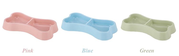 ROADREIGN - Chinese Pet Products Supplier Bone Shaped Double Plastic Dog Bowl Pet Bowls 11