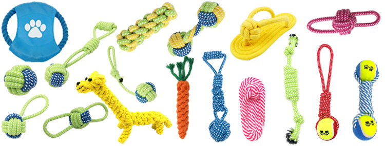 China Manufacturer Hot Sales Free Combination Pet Chew Dog Toy Pack