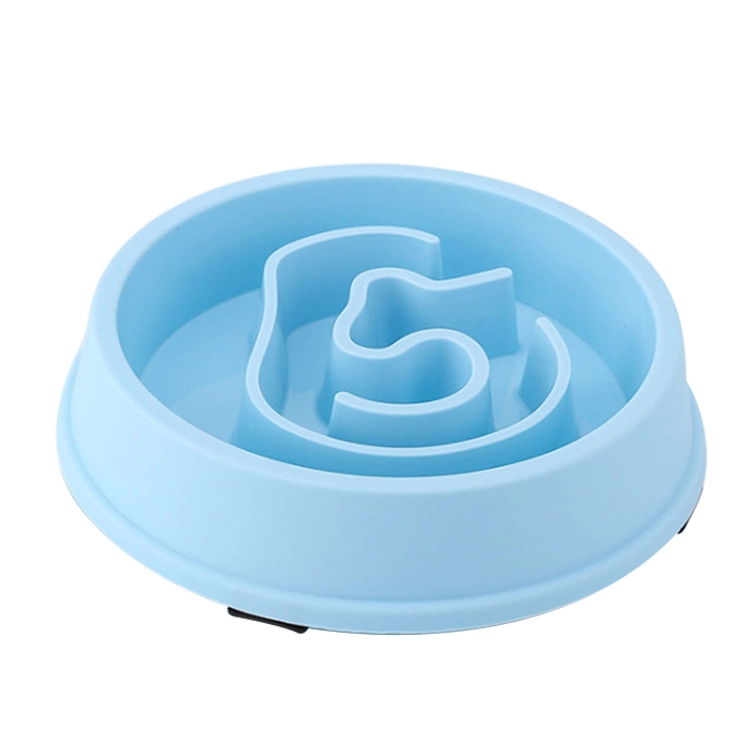 ROADREIGN - New Design Pet Dog Slow Feeder Plastic Bowl Pet Bowls 1