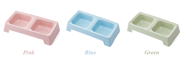 ROADREIGN - New Colors Design Double Plastic Pet Dog Bowl Pet Bowls 11