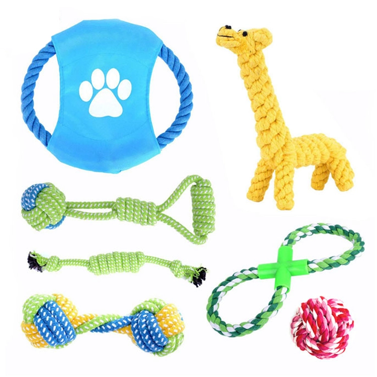 ROADREIGN - Bulk Buying Cheap Cotton Rope 5-15 Packs Set Dog Toys Pet All Products 1