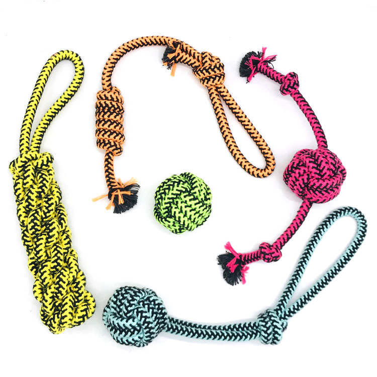 ROADREIGN - Hot Selling Combination 5-15 Packs Set Rubber And Cotton Rope Dog Interactive Toy All Products 6