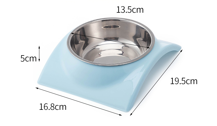 ROADREIGN - Wholesale Plastic Bottom High Quality Stainless Steel Dog Bowl Pet Bowls 12