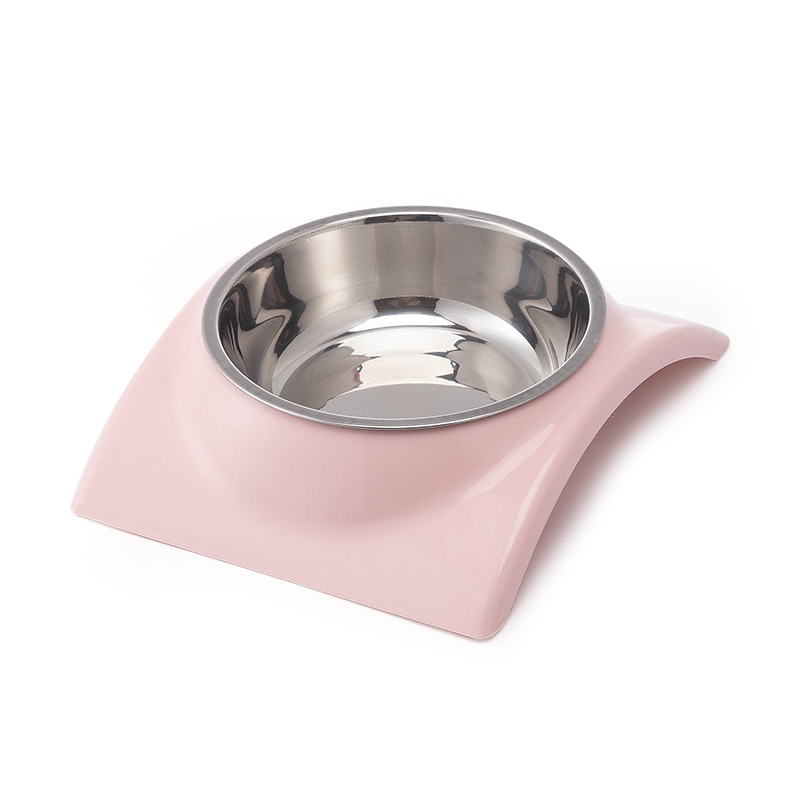 ROADREIGN - Wholesale Plastic Bottom High Quality Stainless Steel Dog Bowl Pet Bowls 3