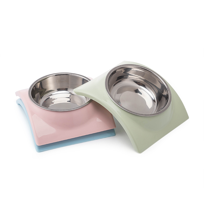 ROADREIGN - Wholesale Plastic Bottom High Quality Stainless Steel Dog Bowl Pet Bowls 1