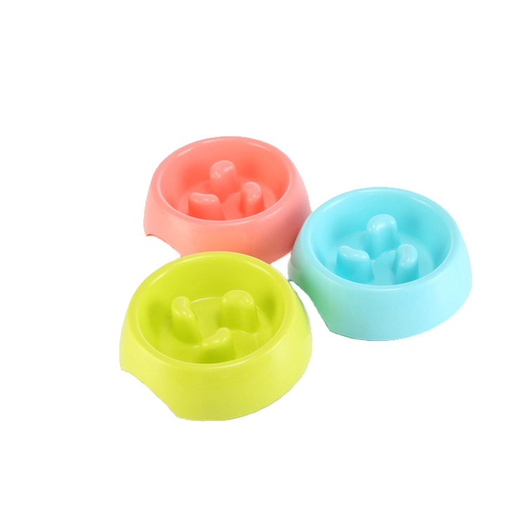 ROADREIGN - Cheap Pet Slow Feeder Plastic Dog Food Bowl Pet Bowls 1