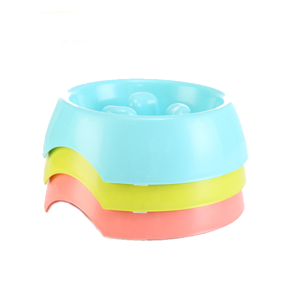 ROADREIGN - Cheap Pet Slow Feeder Plastic Dog Food Bowl Pet Bowls 2