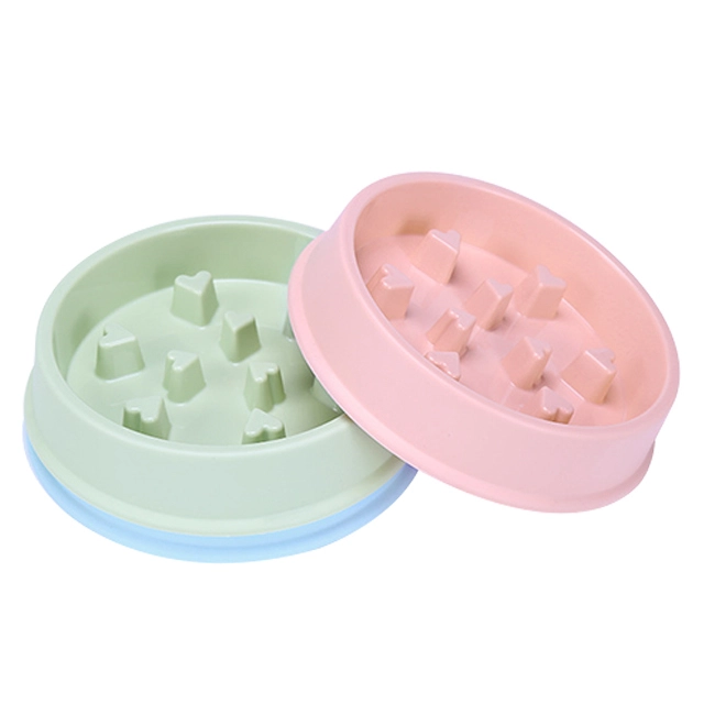 ROADREIGN - Hot Selling Eco-Friendly Plastic Slow Feeder Dog Food Bowl Pet Bowls 1