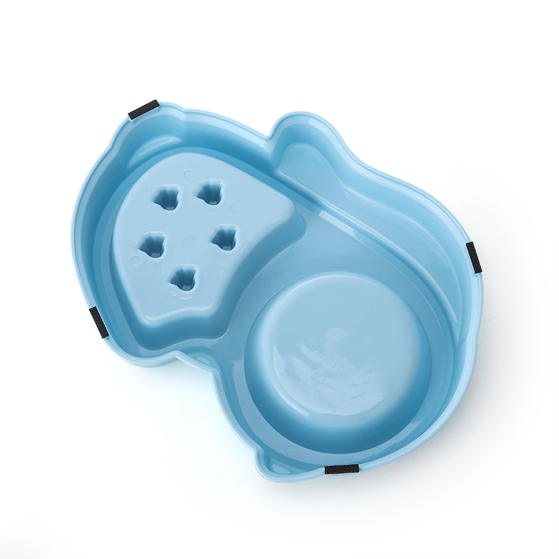 ROADREIGN - Comedero lento de plástico para perros al por mayor, comedero doble de acero inoxidable para mascotas. 3