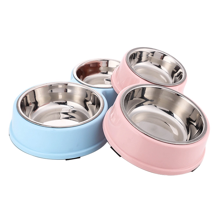 ROADREIGN - Wholesale Pet Feeder Products Double Stainless Steel Dog Bowl Pet Bowls 1