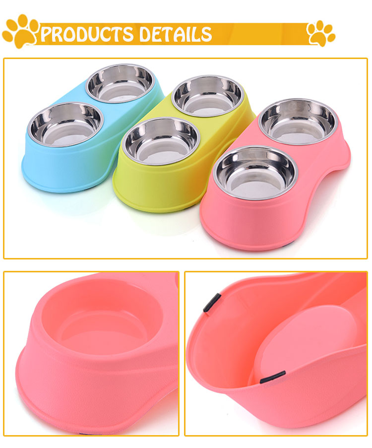 ROADREIGN - High Quality Raised Stainless Steel Pet Food Bowl Pet Bowls 9