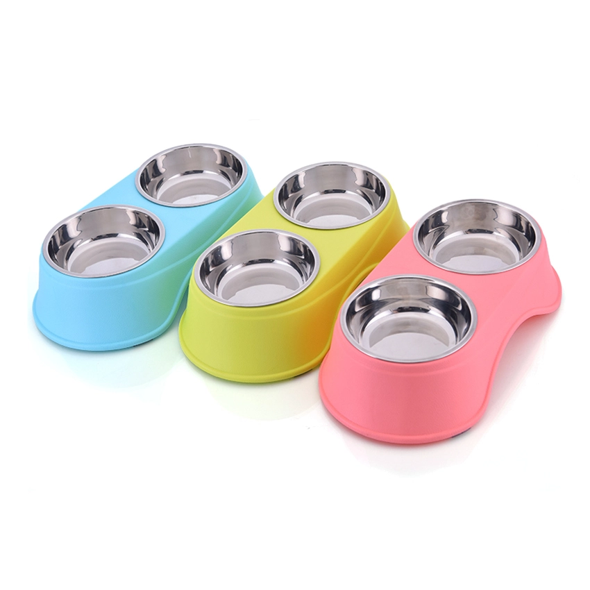 ROADREIGN - High Quality Raised Stainless Steel Pet Food Bowl Pet Bowls 1