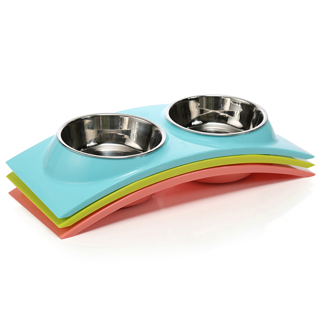 ROADREIGN - Amazon Hot Selling Automatic Pet Feeder Bowl, Plastic Pet Feeding Bowl Pet Bowls 6