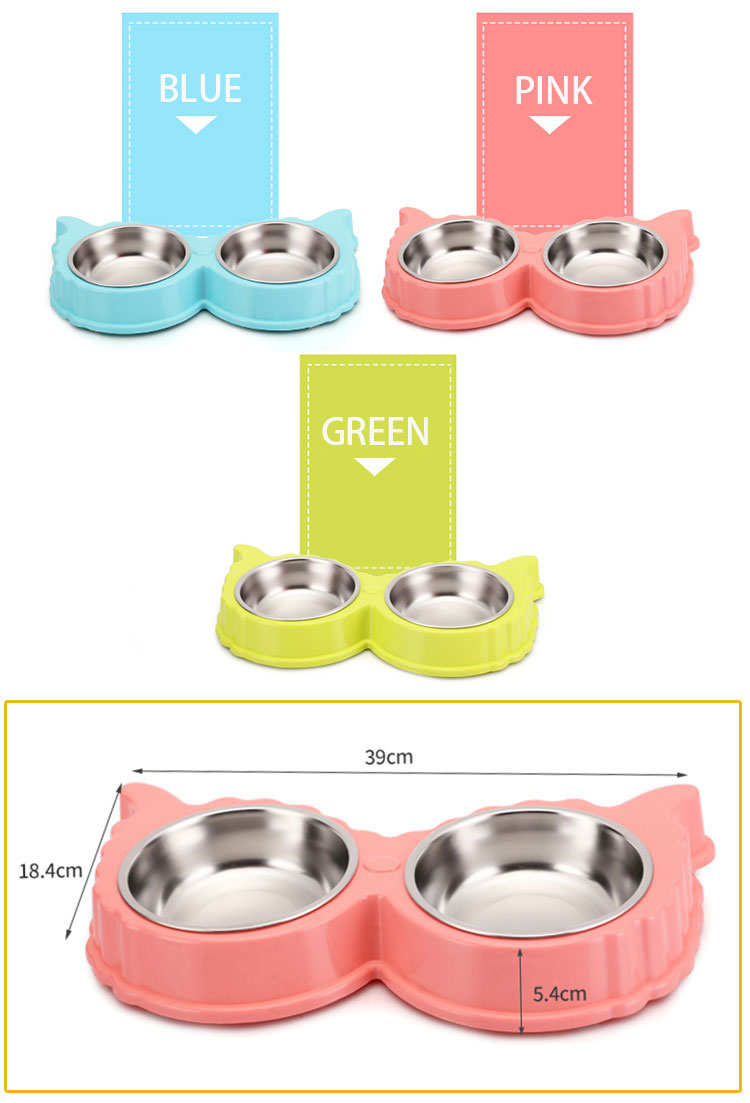 ROADREIGN - Wholesale Raised Stainless Steel Dog Bowl Stand Pet Bowls 10