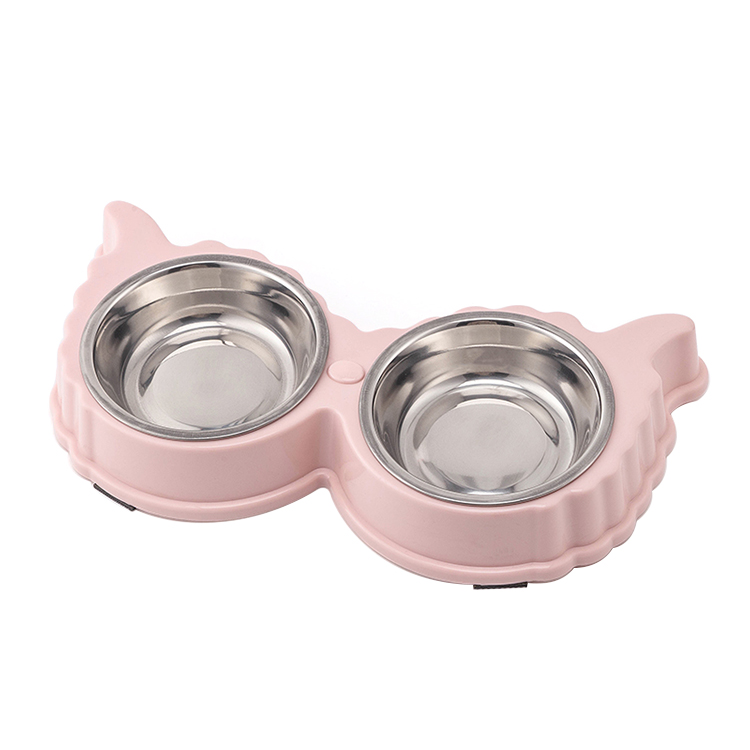 ROADREIGN - Cuencos dobles de acero inoxidable para perros y mascotas de alta calidad al por mayor 2
