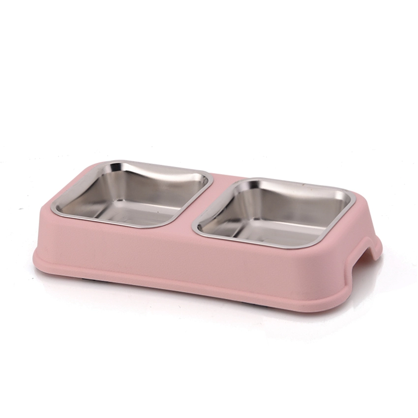 ROADREIGN - Wholesale Food Grade Stainless Steel Dog Double Bowl Pet Bowls 1