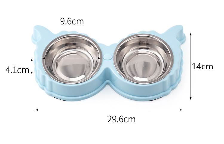 ROADREIGN - Wholesale High Quality Double Stainless Steel Dog Bowl Pet Bowls 12