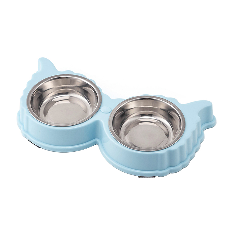 ROADREIGN - Cuencos dobles de acero inoxidable para perros y mascotas de alta calidad al por mayor 7