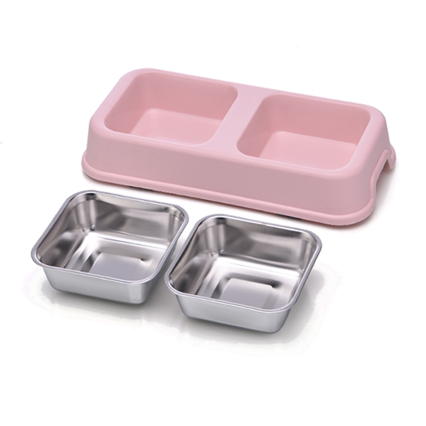 ROADREIGN - Wholesale Food Grade Stainless Steel Dog Double Bowl Pet Bowls 4