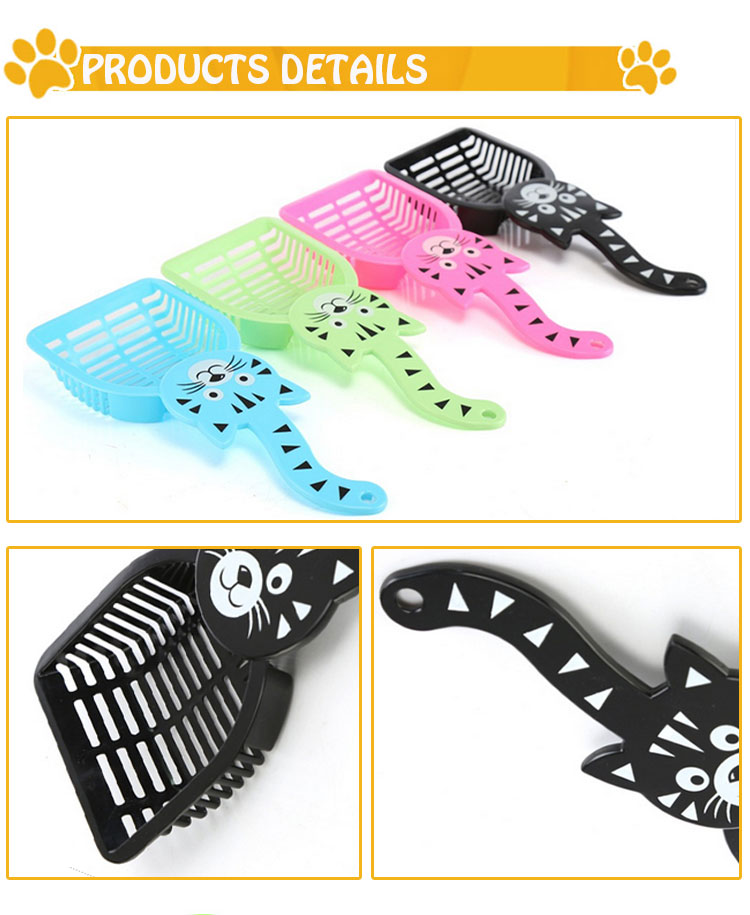 ROADREIGN - Wholesale Lovely Plastic Cat Litter Scooper Pet Cleaning 8
