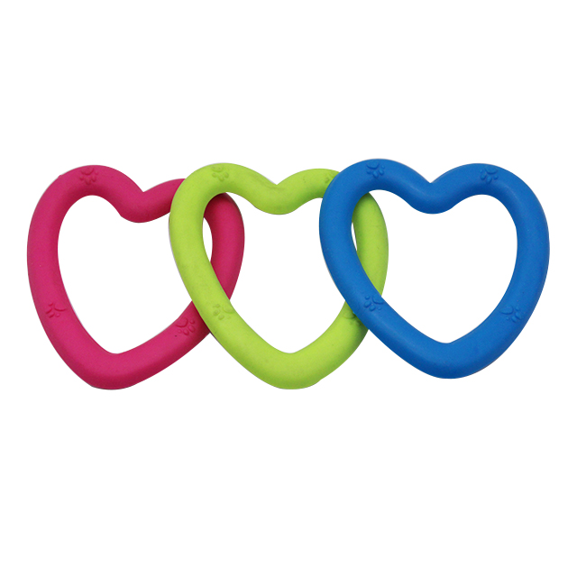 ROADREIGN - Wholesale Heart Shaped Rubber Pet Dog Chew Toy Pet Toys 7