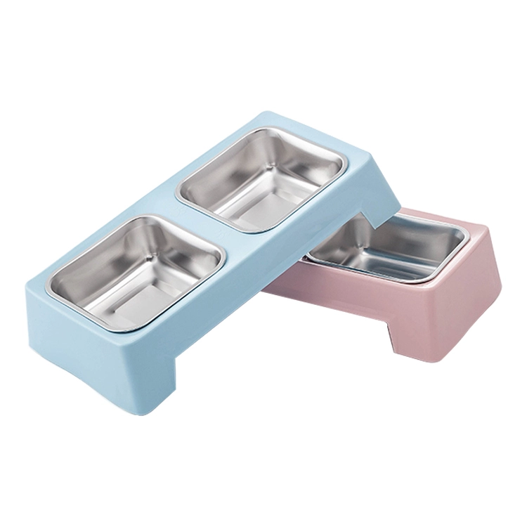 ROADREIGN - Wholesale Pet Feeder Double Stainless Steel Dog Bowl Pet Bowls 1