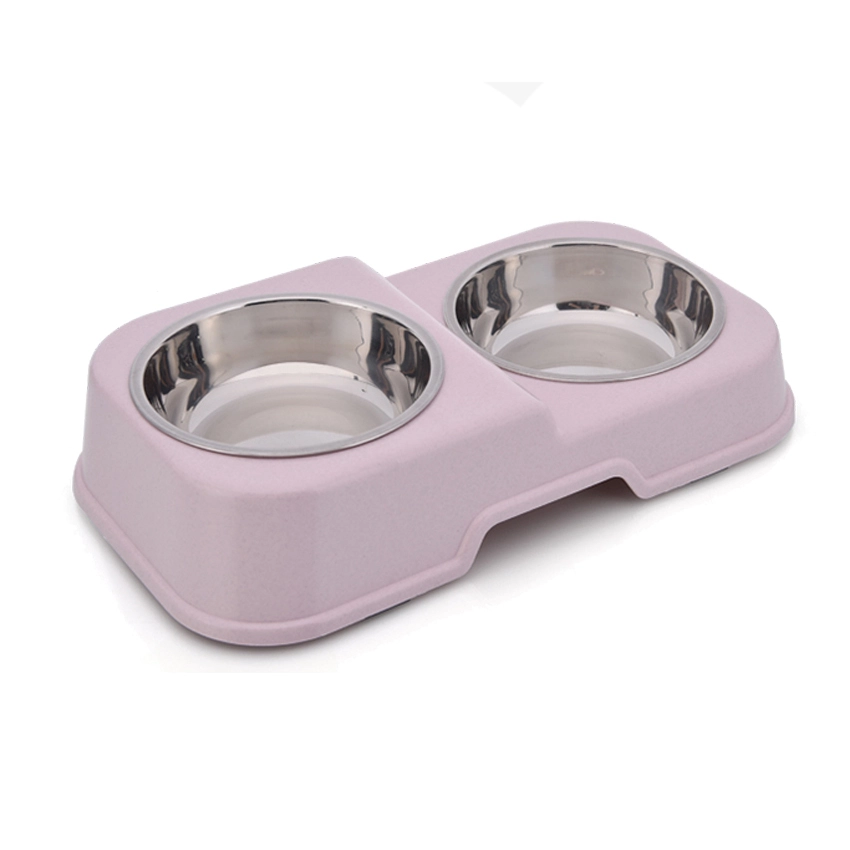 ROADREIGN - Wholesale Non-slip Double Stainless Steel Dog Bowl Pet Bowls 1
