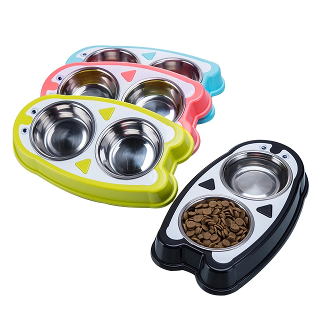 ROADREIGN - Wholesale Double Stainless Steel Pet Bowl , Hot Selling Stainless Steel Dog Bowl Pet Bowls 1