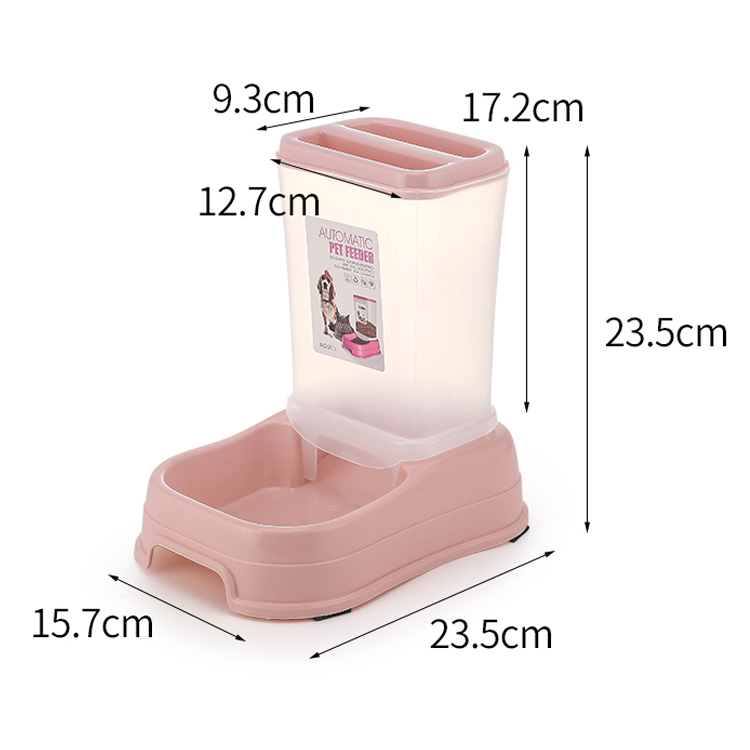 ROADREIGN - Hot Selling Self-acting Plastic Dog Food Bowl Pet Bowls 6