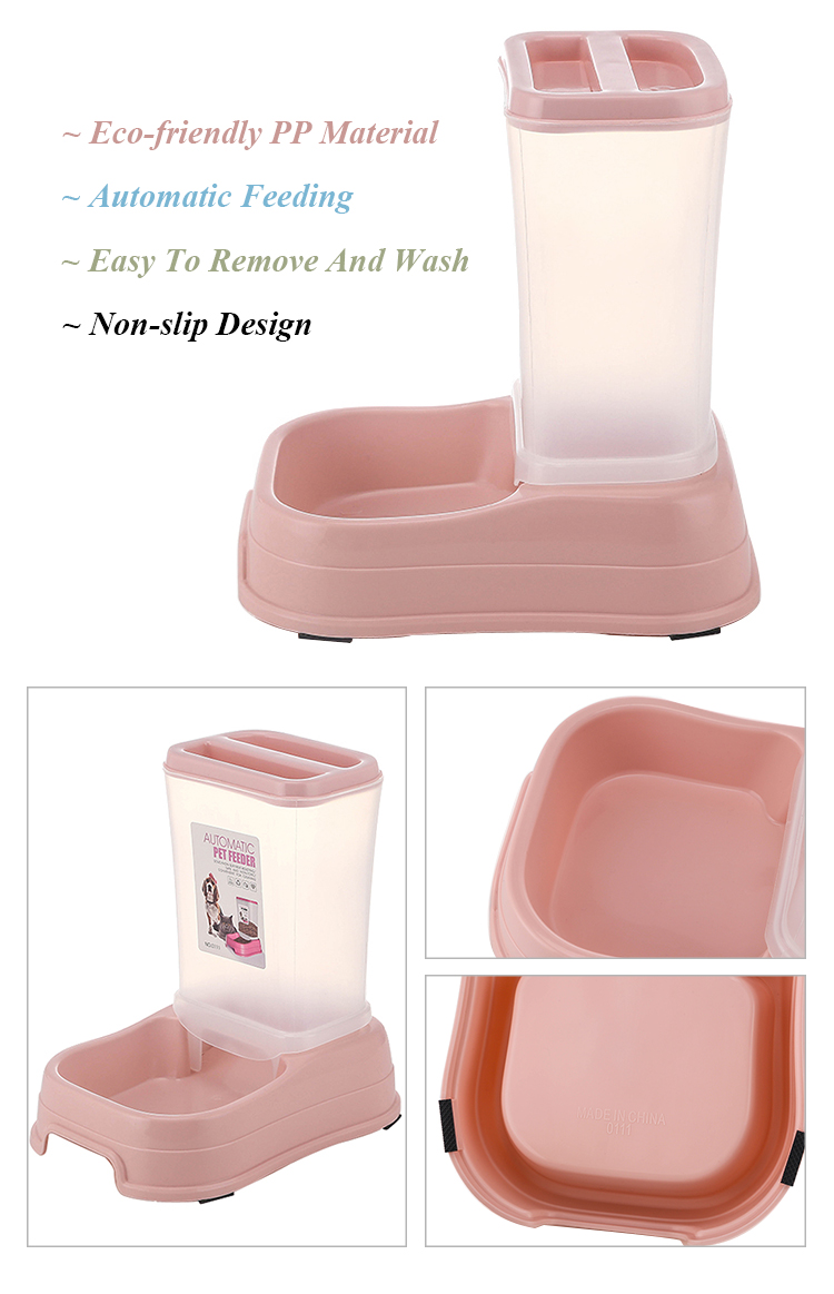 ROADREIGN - Hot Selling Self-acting Plastic Dog Food Bowl Pet Bowls 10