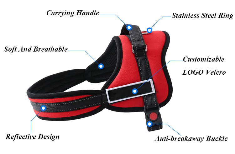 Wholesale Pet Harness: Heavy Duty Dog Chest Strap
 5