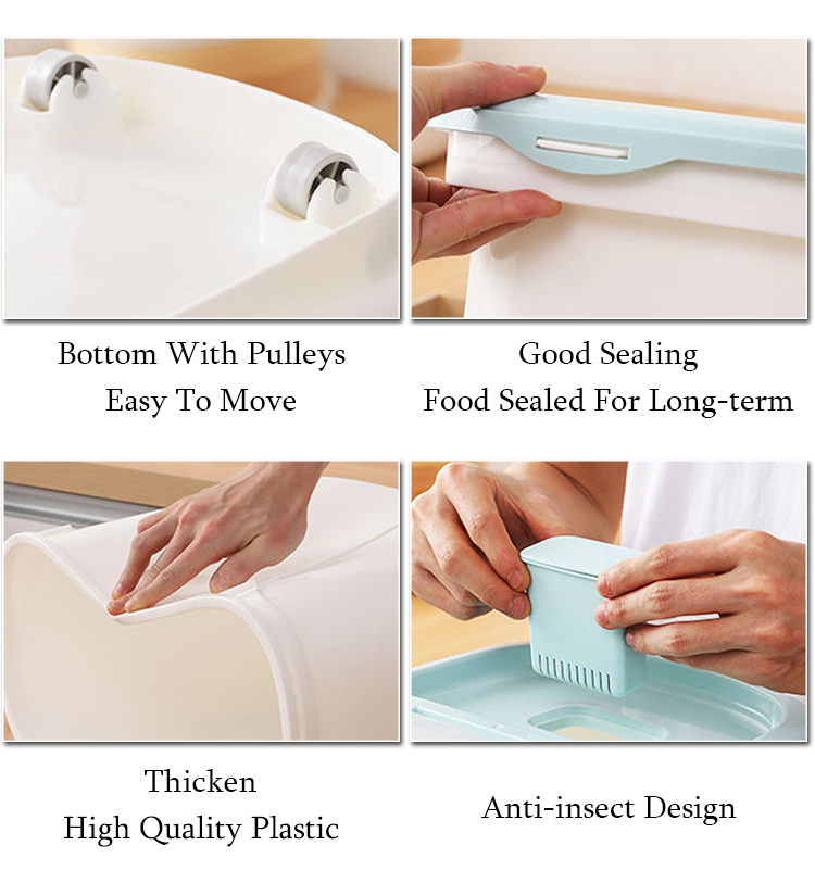 ROADREIGN - Wholesale Pet Food Long-Term Storage Plastic Dog Food Bucket Pet Bowls 11