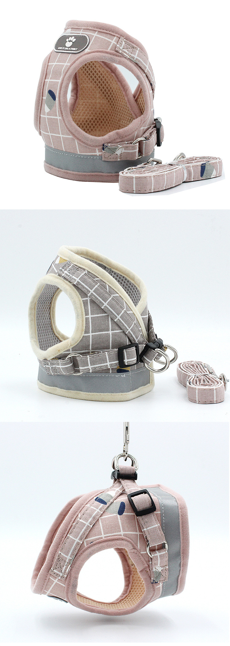 ROADREIGN - Wholesale Dog Harness Collar , High Quality Polyester Harness For Dog Pet Collars&Leashes 11