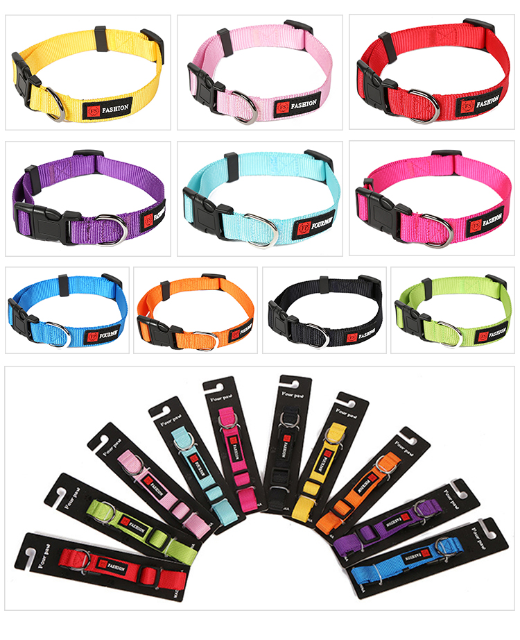 ROADREIGN - Custom Adjustable Soft Nylon Dog Collar Pet Collars&Leashes 10