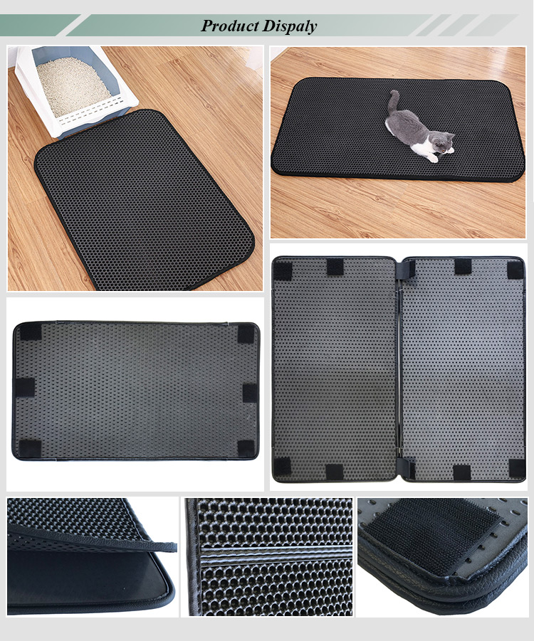 ROADREIGN - Amazon Hot Selling Splicing Folding EVA Cat Litter Mat Pet Cleaning 10