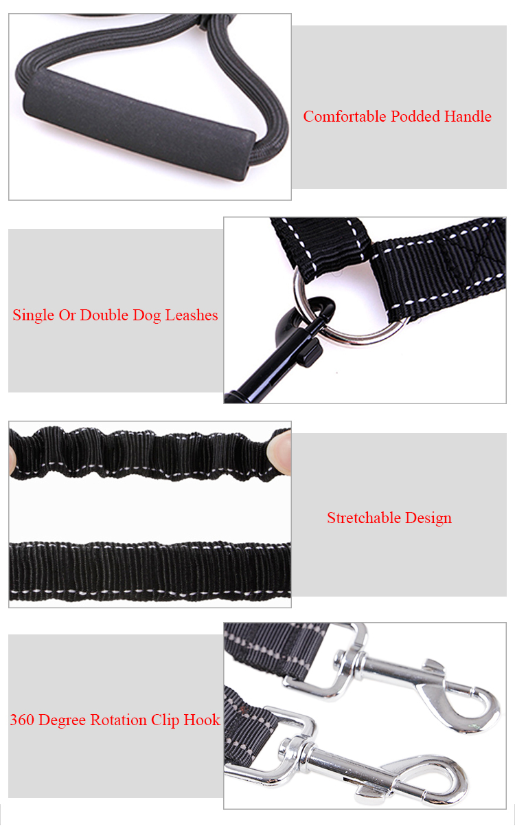 ROADREIGN - Vente en gros de laisses et colliers pour animaux de compagnie en nylon à rotation 360° pour chiens 9