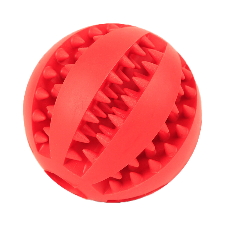 ROADREIGN - Pet Tooth Cleaning Toy Dog Chew Toy Soft Rubber Training Balls Pet Toys 1