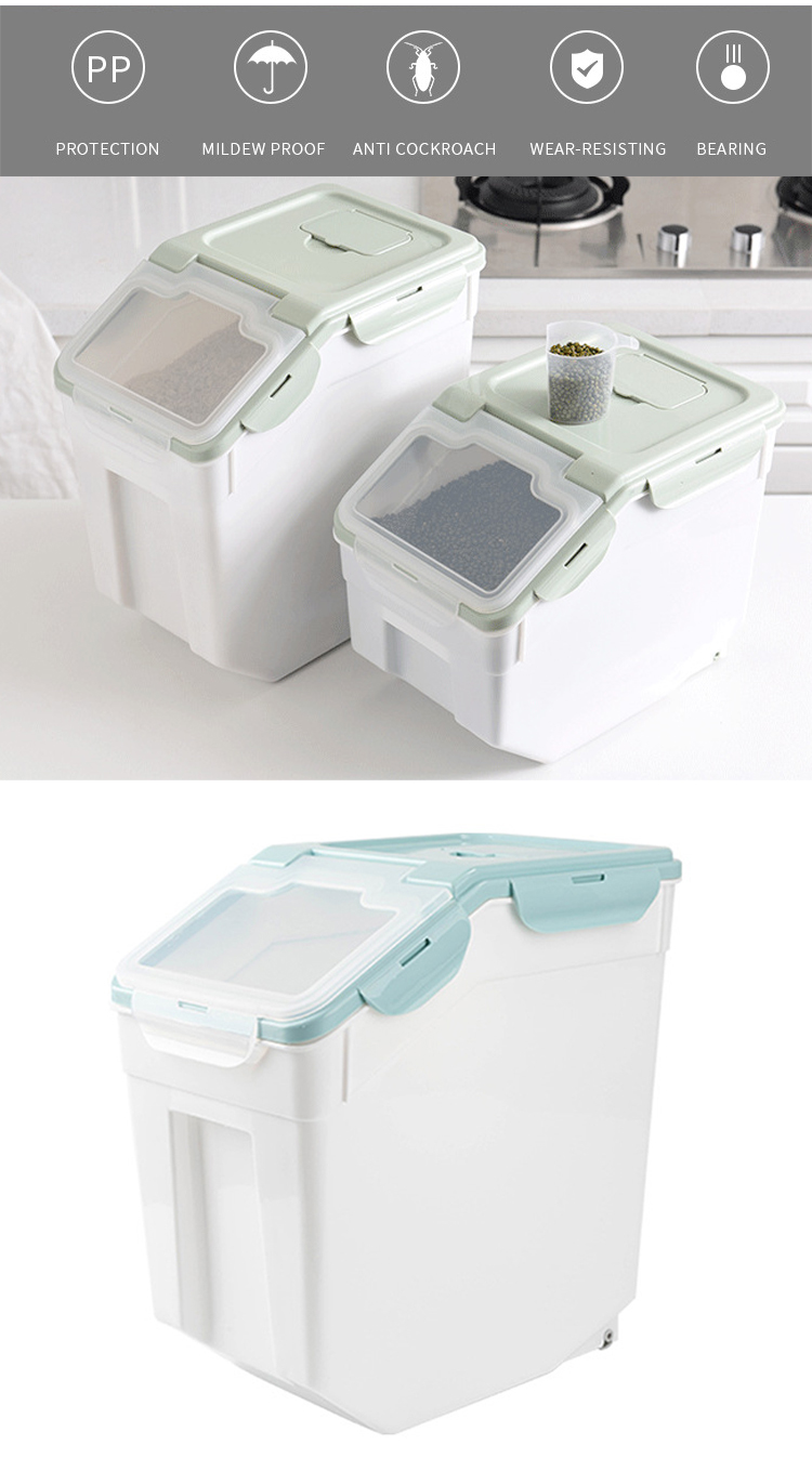 ROADREIGN - Wholesale Super Space Plastic Pet Dog Food Storage Bucket Pet Bowls 10