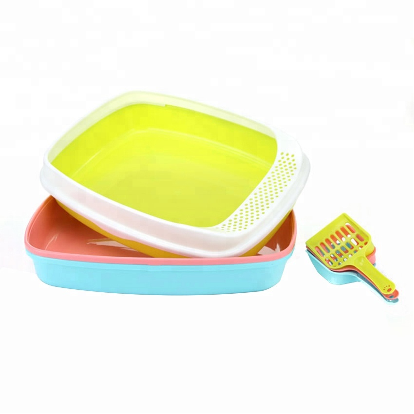 ROADREIGN - Wholesale Durable Plastic Cat Litter Box Pet Toilets 4