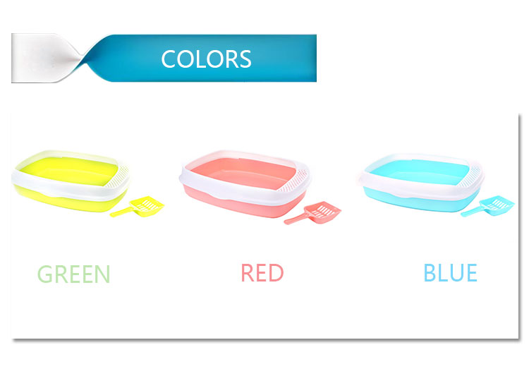 ROADREIGN - Wholesale Durable Plastic Cat Litter Box Pet Toilets 10