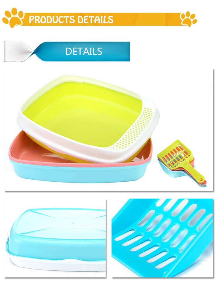 ROADREIGN - Wholesale Durable Plastic Cat Litter Box Pet Toilets 9