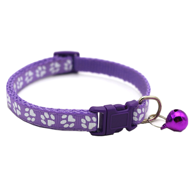 ROADREIGN - Custom Colors PVC Adjustable Dog Collars With Bell Pet Collars&Leashes 1