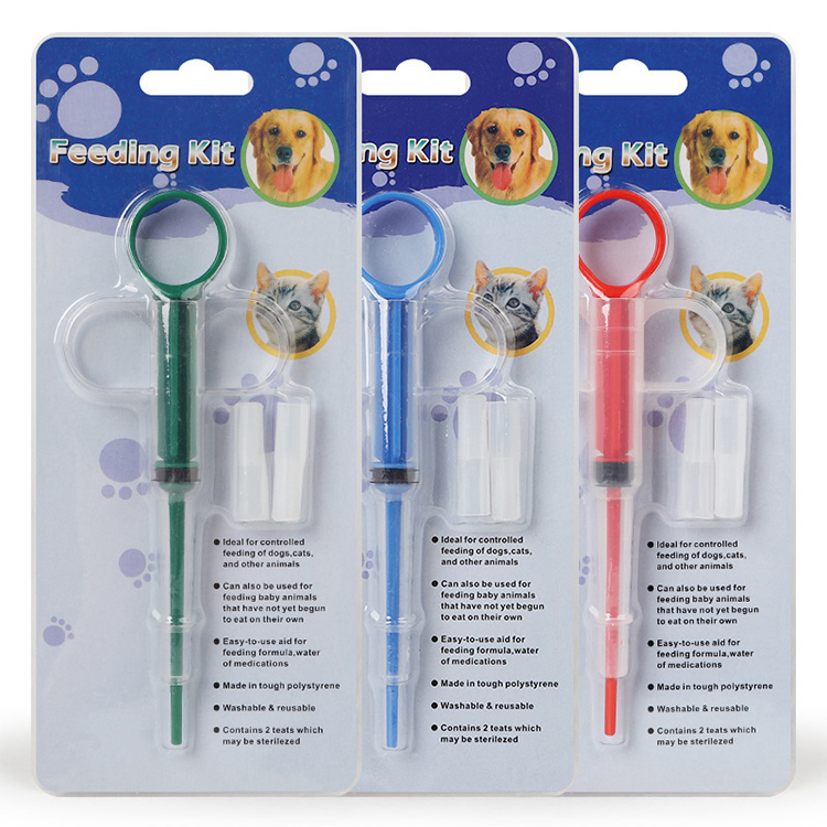 ROADREIGN - Kit distributeur de médicaments pour animaux de compagnie en plastique pour la maison, avec gamelles pour animaux 4