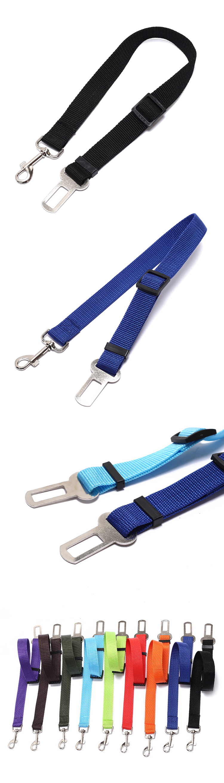 Wholesale Durable Nylon Material Pet Safety Dog Car Seat Belt