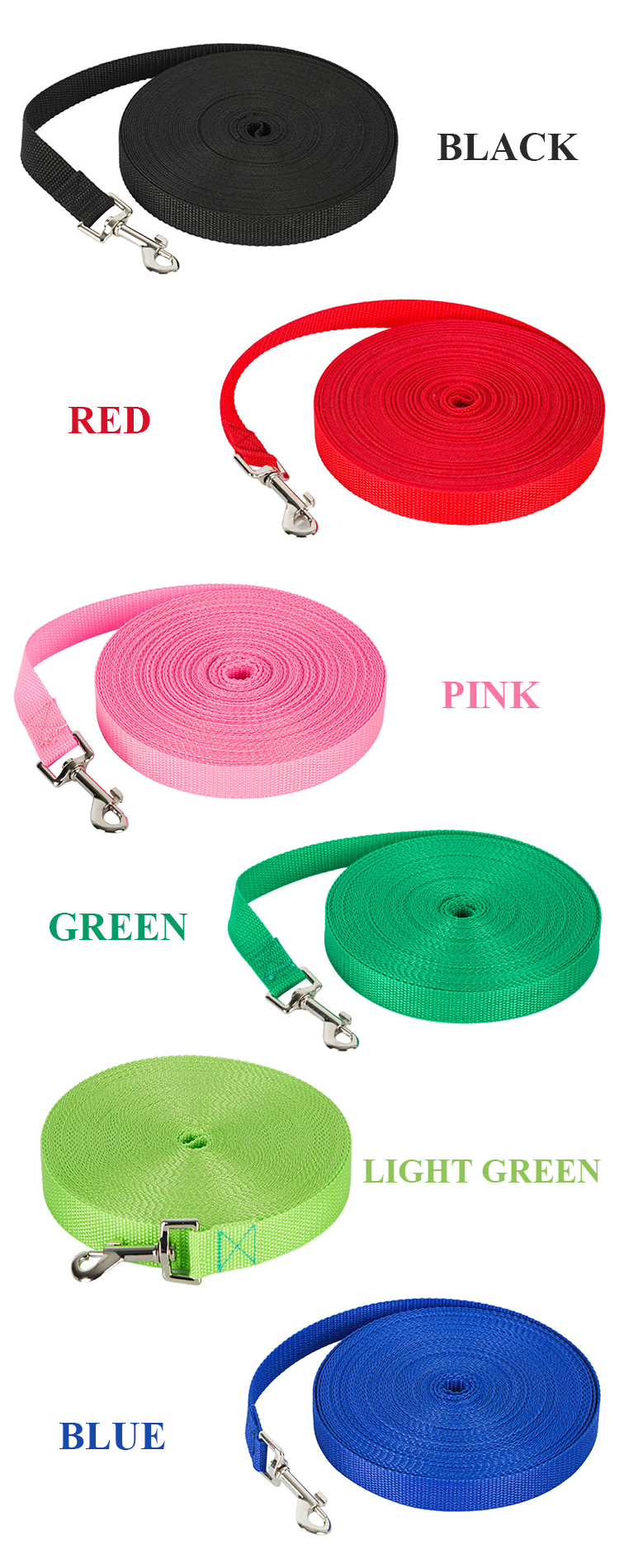 Wholesale Custom Lenght Dogs Nylon Pet Leash